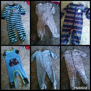 LOT OF BOY PJS SIZE 9 MONTHS